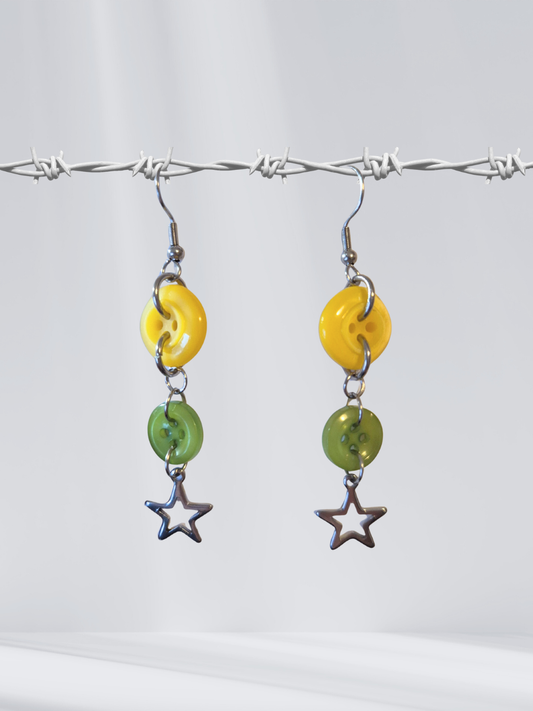 Double Button Earrings