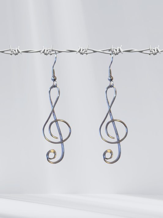 Notes on a Wire Earrings