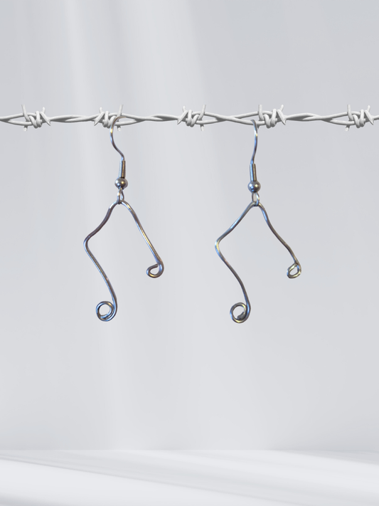 Beamed on a Wire Earrings
